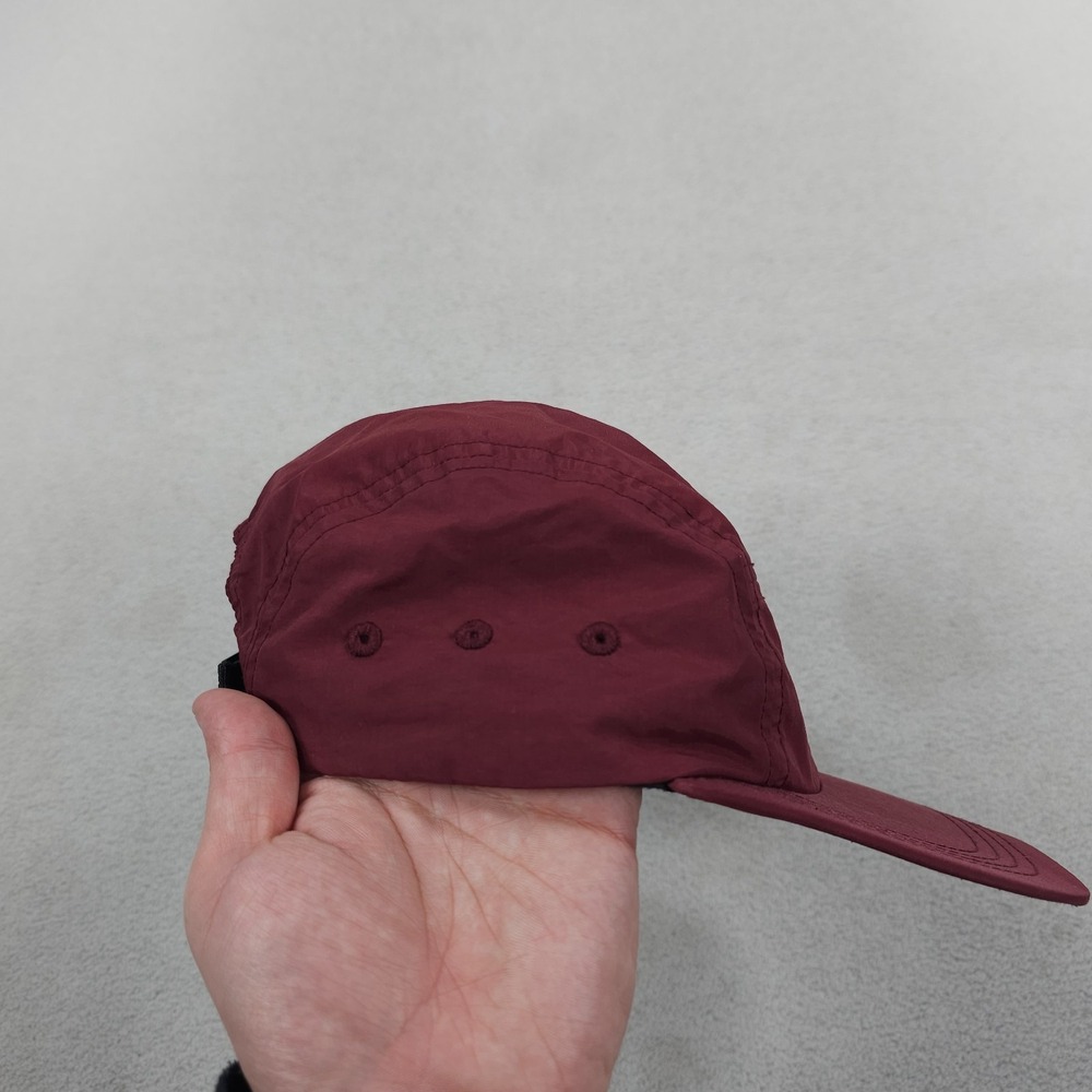 Topo Designs 5 Panel Running Hat Unisex Red Strap Back Lightweight Vented - Picture 4 of 9